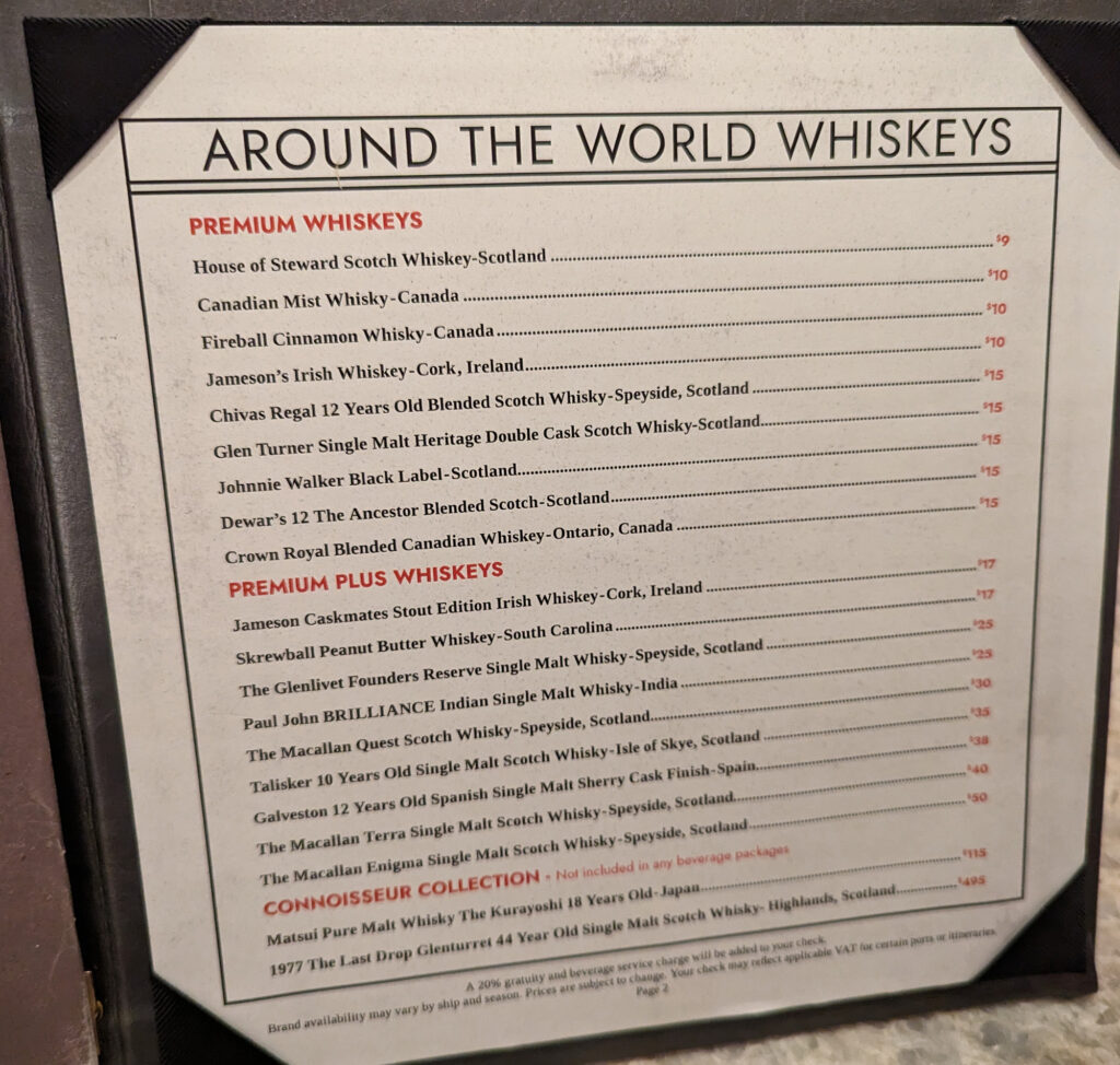 norwegian proof whiskey bar menu june 24 page 2