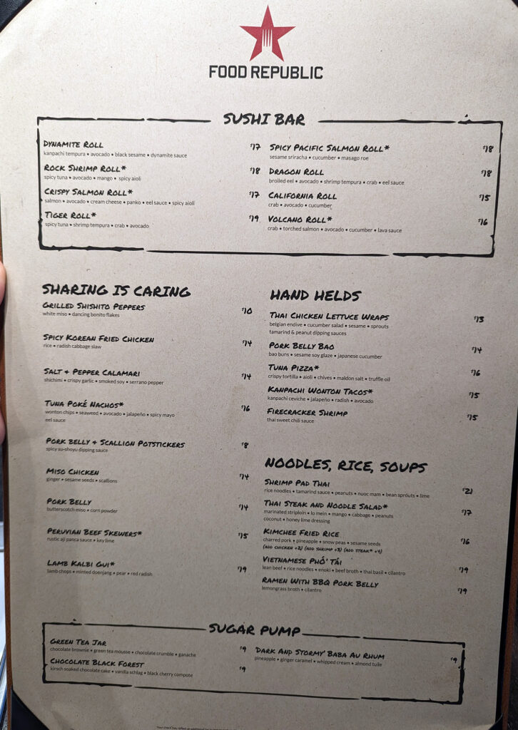 food republic menu