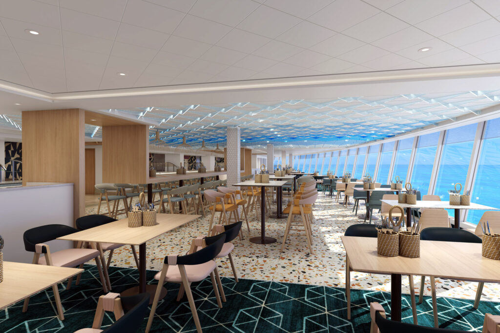 norwegian viva surfside cafe seating