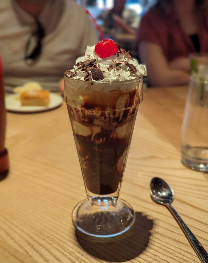 hot fudge sundae at The Local