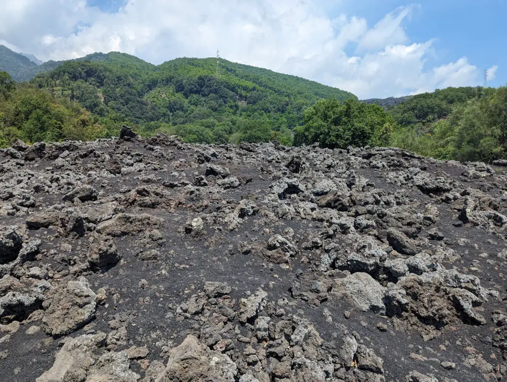 mt etna lava field