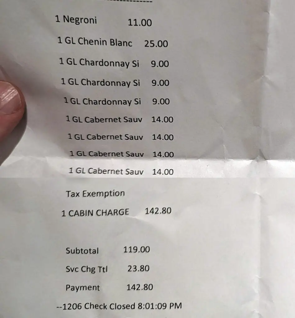 receipt on norwegian viva