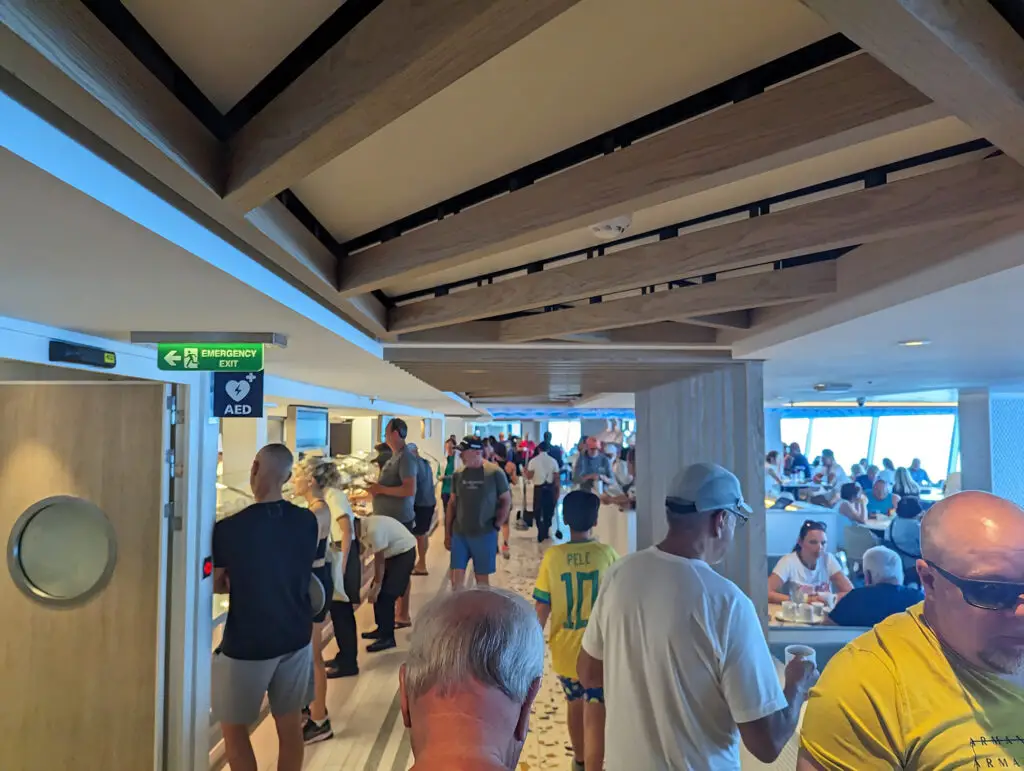 norwegian viva seaside cafe crowds