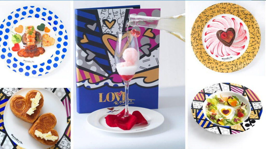 love by britto dining plates