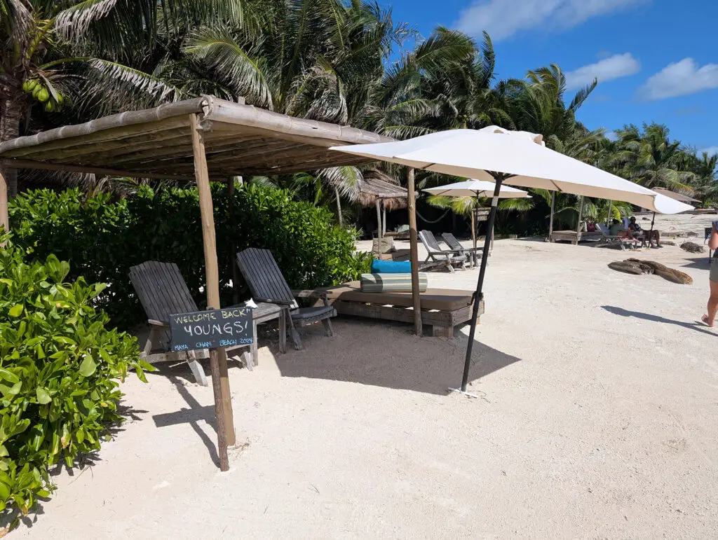 private cabana at maya chan resort