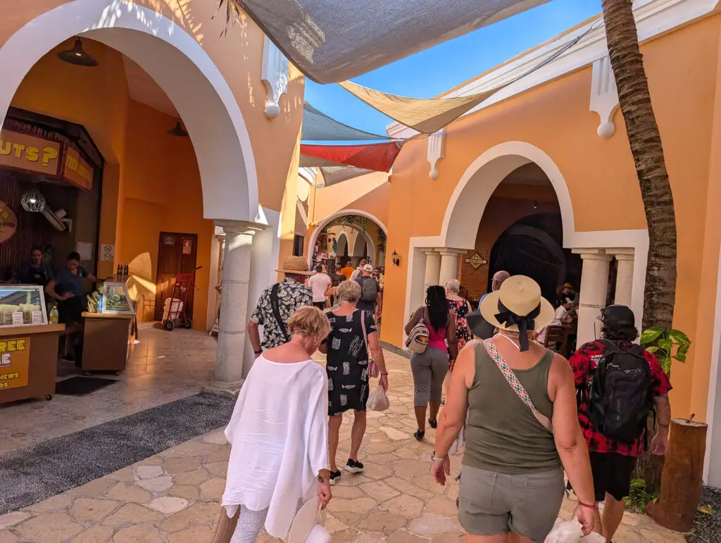 costa maya port walkways