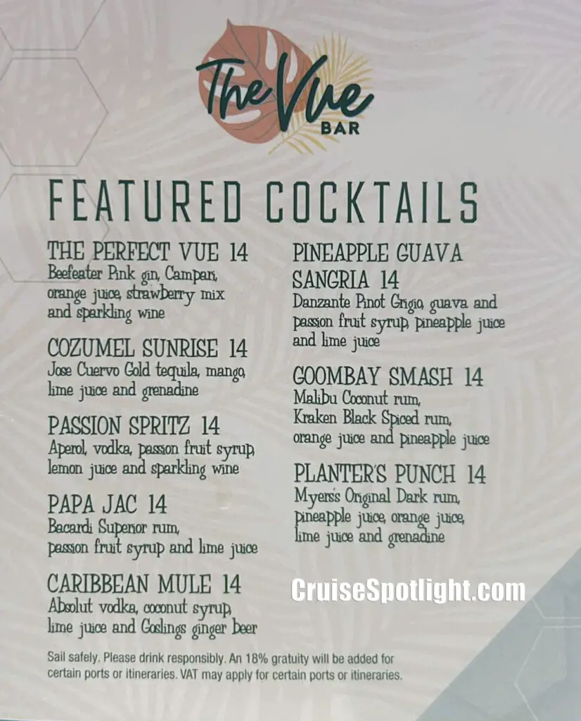 vue bar menu nov 2024