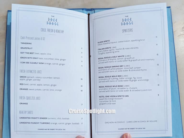 The Dock Bar Menu page 2