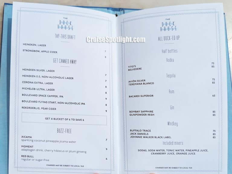 The Dock Bar Menu page 3