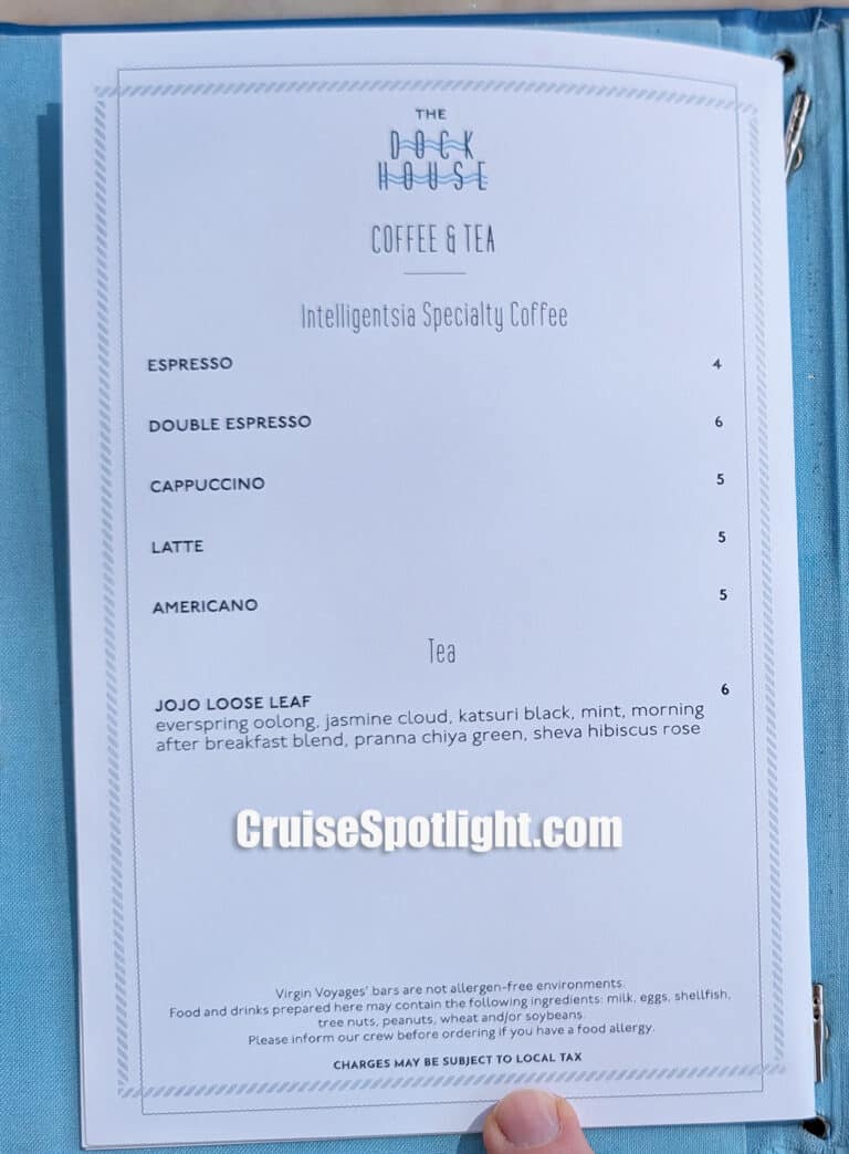 The Dock Bar Menu page 4