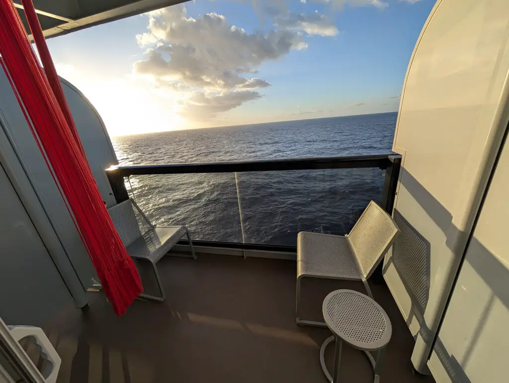 valiant lady balcony with hammock