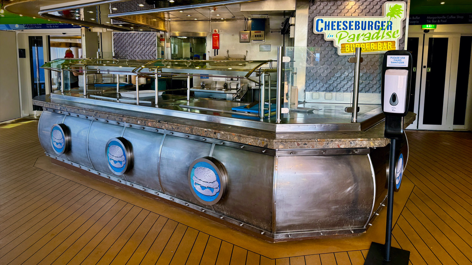 Cheeseburger in Paradise Burger Bar on the Margaritaville at Sea Paradise