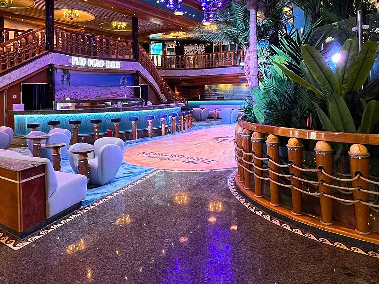 Margaritaville at Sea's Flip Flop Atrium Bar