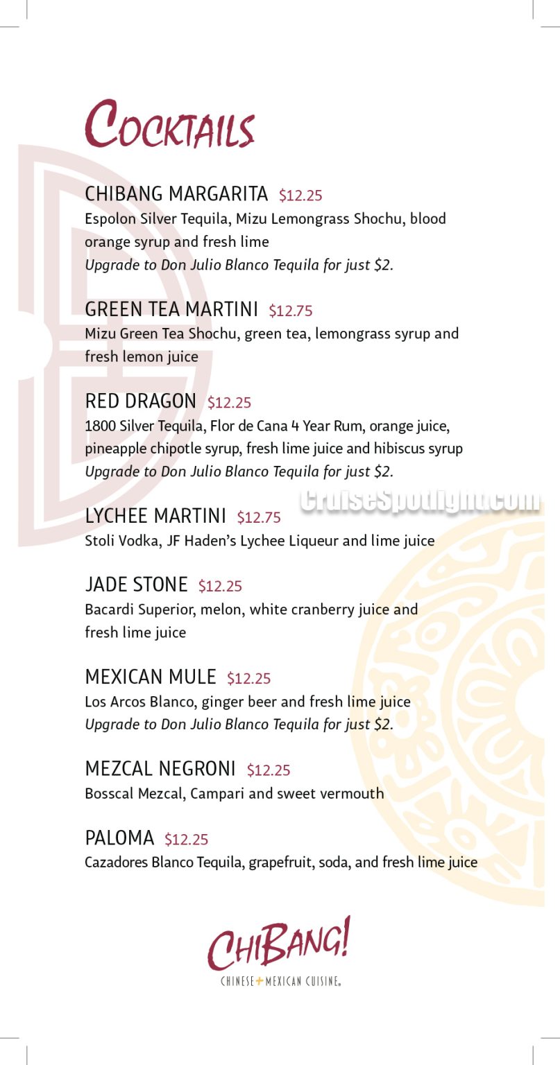 Carnival Drink Menus and Pricing (2026) - Cruise Spotlight