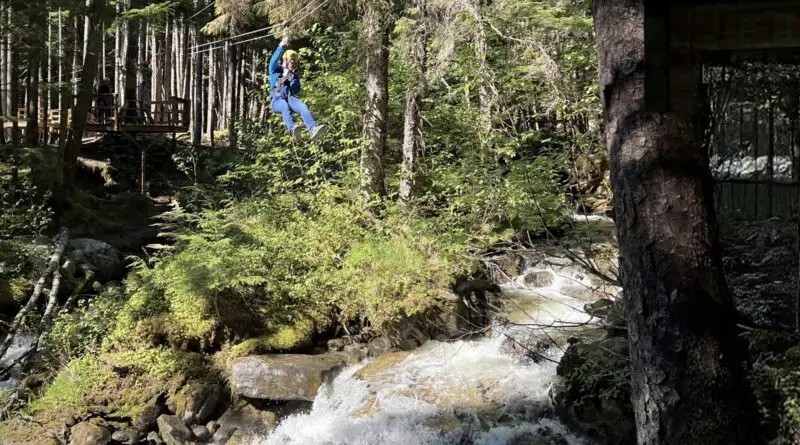 randy over skagway grizzly falls zipline