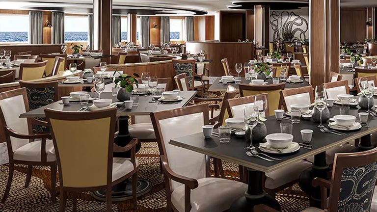 Waterfront Restaurant on the Carnival Adventure
