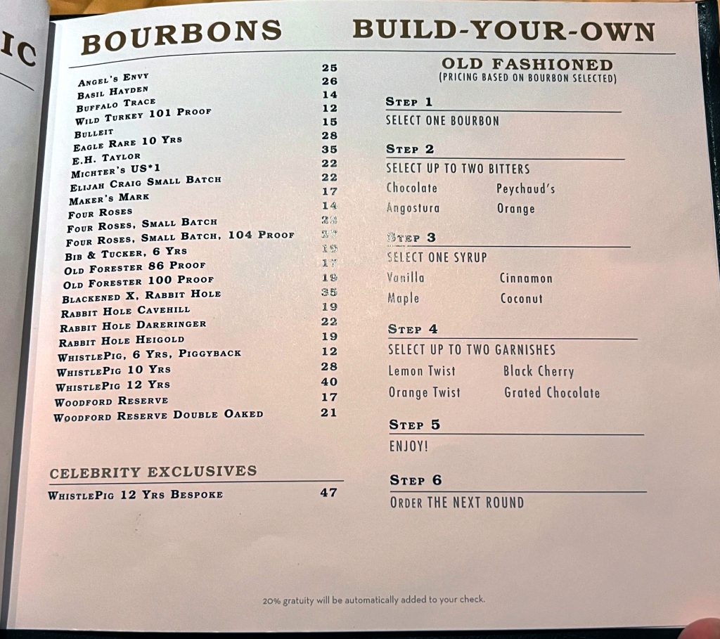 celebrity craft social bar menu page 2