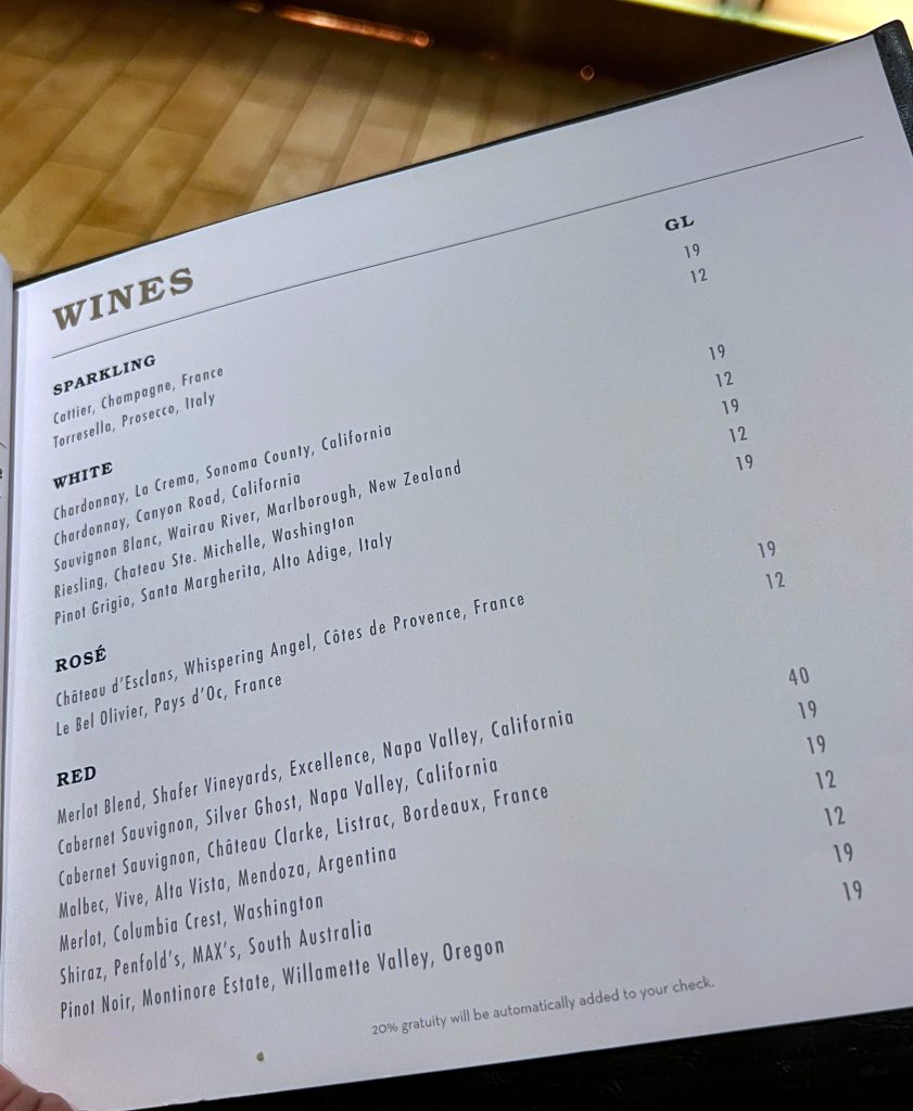 celebrity craft social bar menu page 3