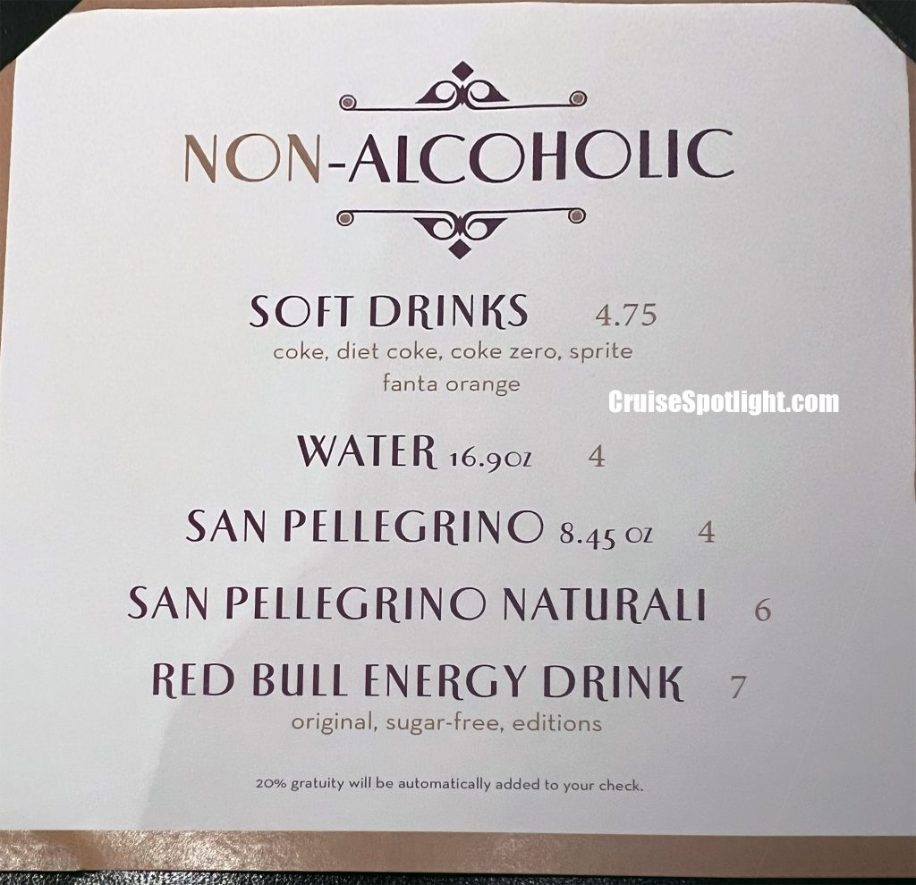 celebrity ensemble lounge bar menu page 6