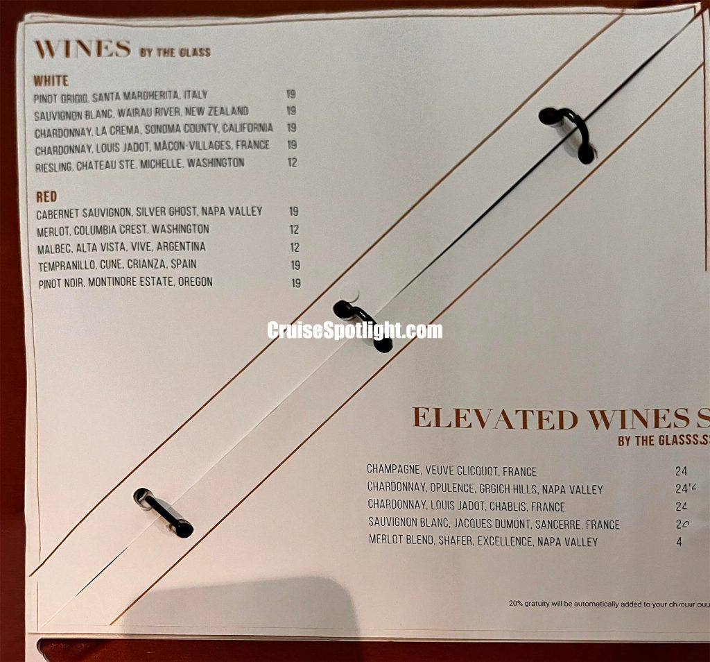 celebrity martini bar menu page 5