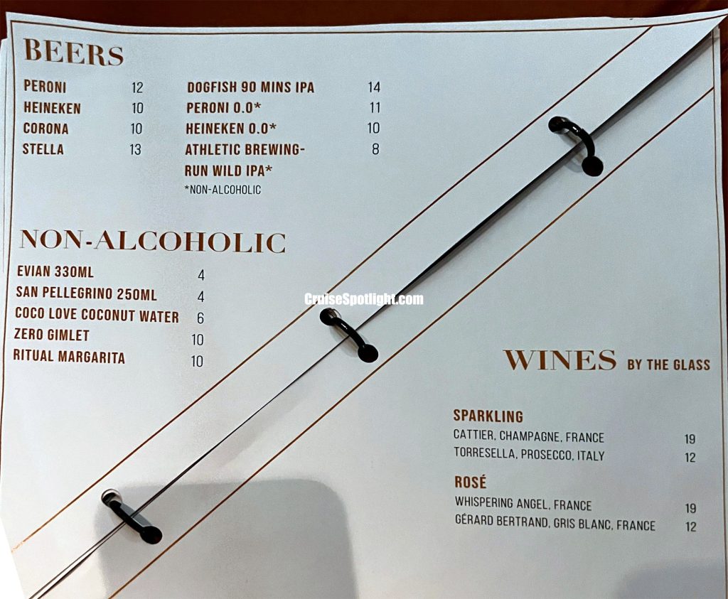 celebrity martini bar menu page 6