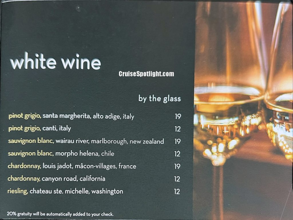 celebrity passport bar menu page 8