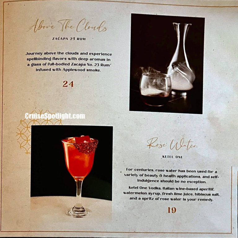 World Class Bar Menu page 2