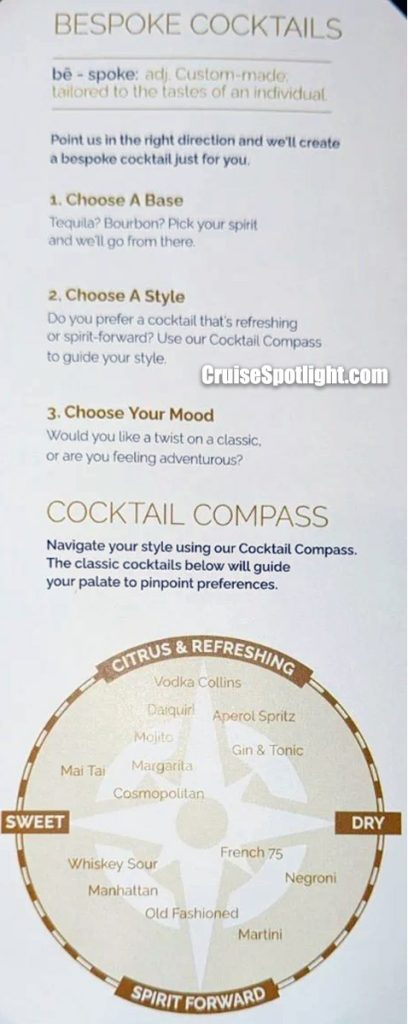 norwegian's the haven bar menu page 6