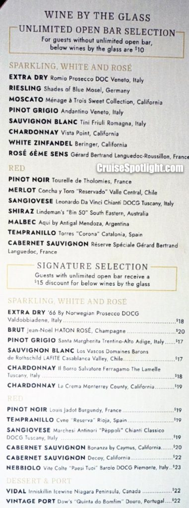 norwegian the local bar menu page 5