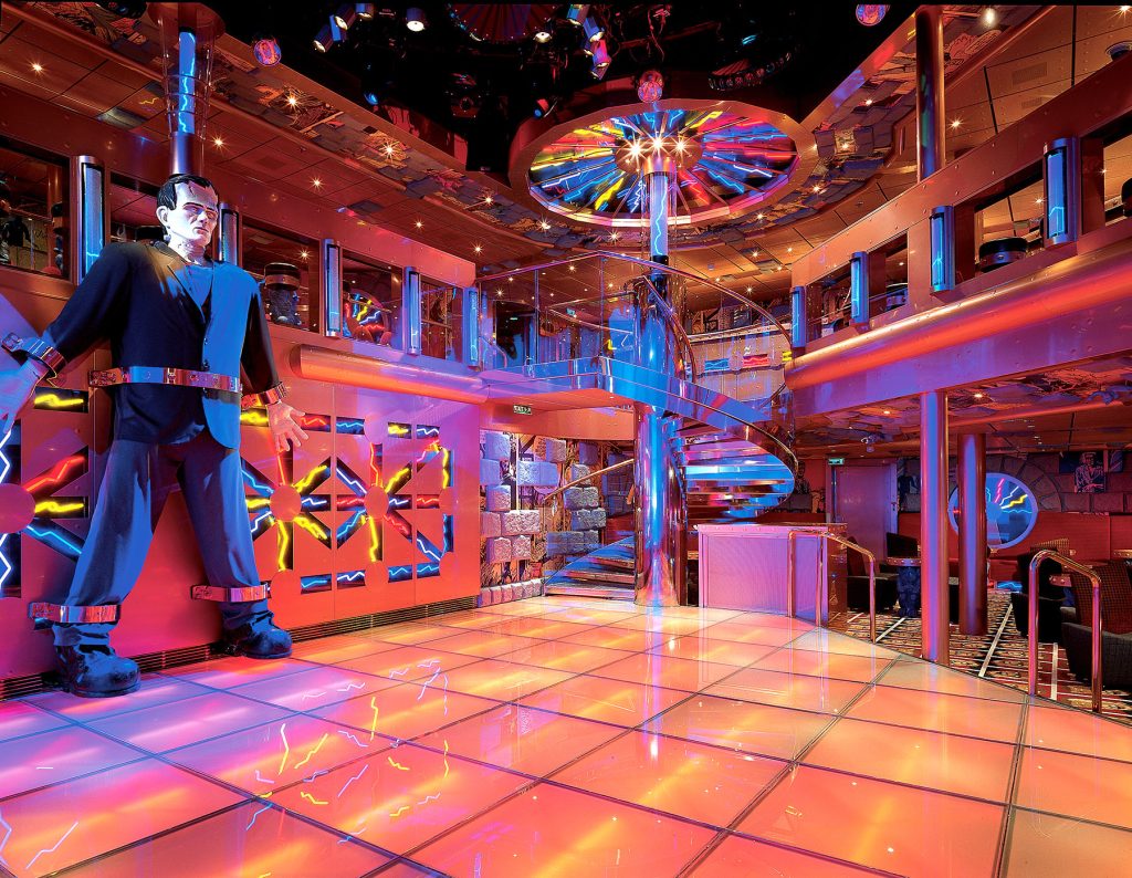 dr frankensteins dance club on carnival miracle