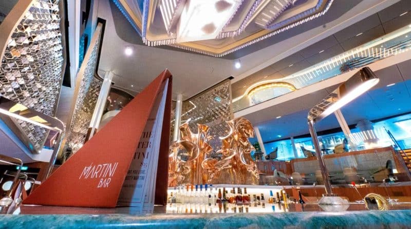 celebrity beyond martini bar and menu