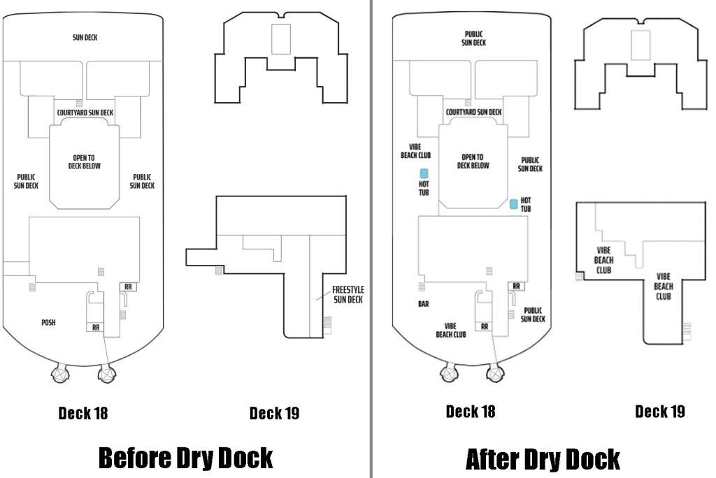 norwegian epic dry dock adult area deck plans