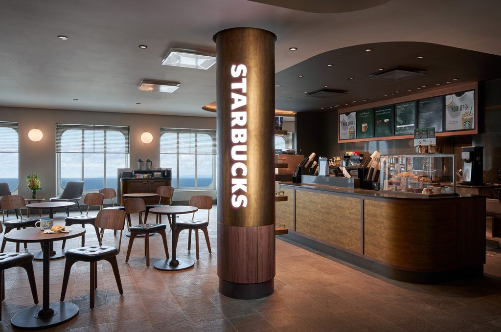 starbucks on pride of america