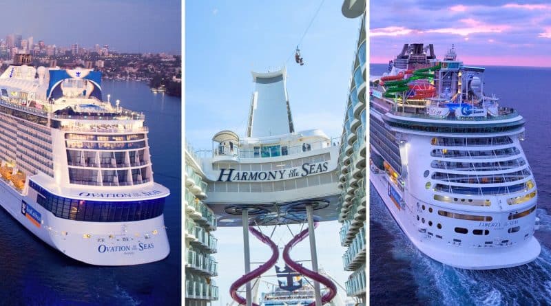 royal caribbean harmony, liberty, and ovation of the seas