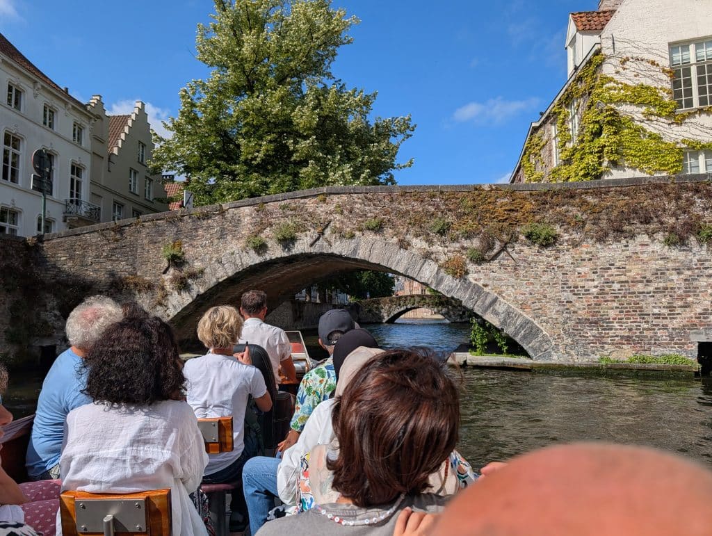 bruges canal boat