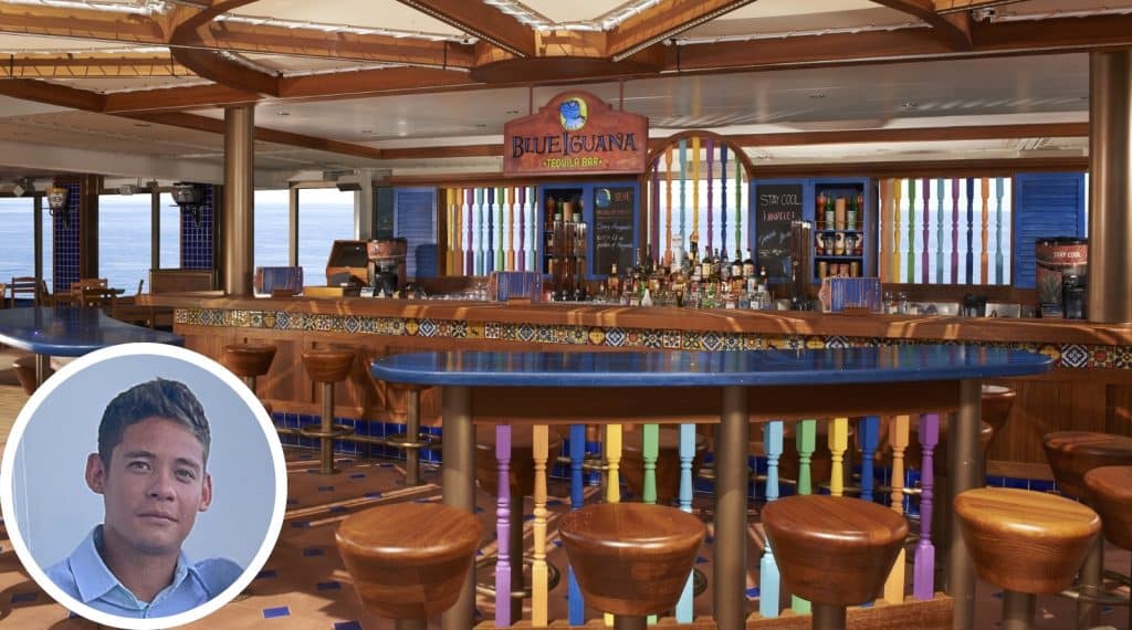carnival blue iguana bar