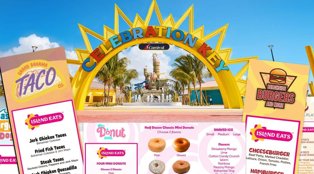 carnival celebration key menus