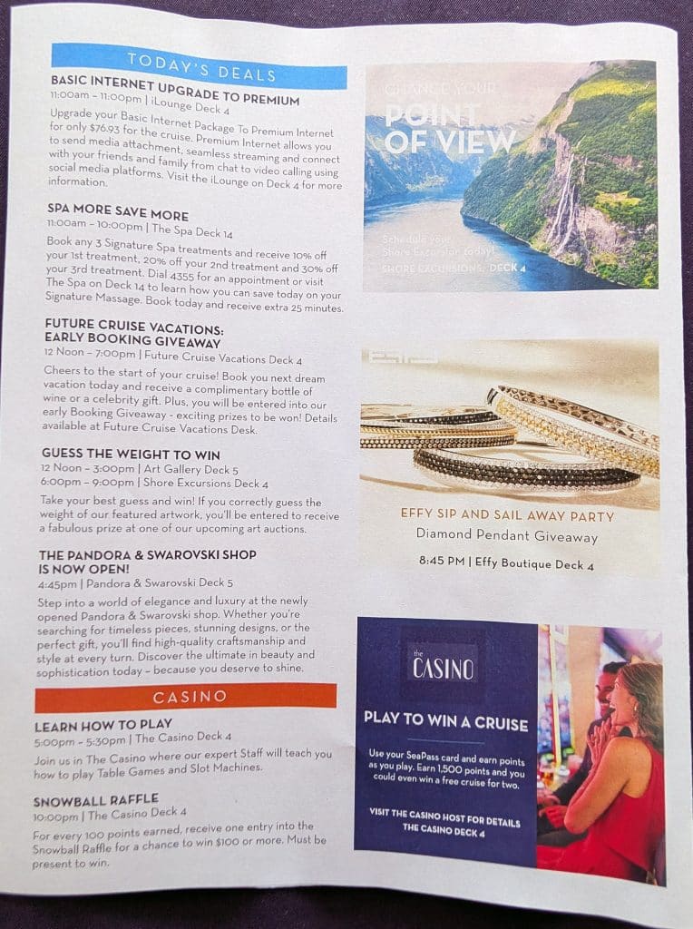 celebrity today newsletter celebrity apex day 1 page 4