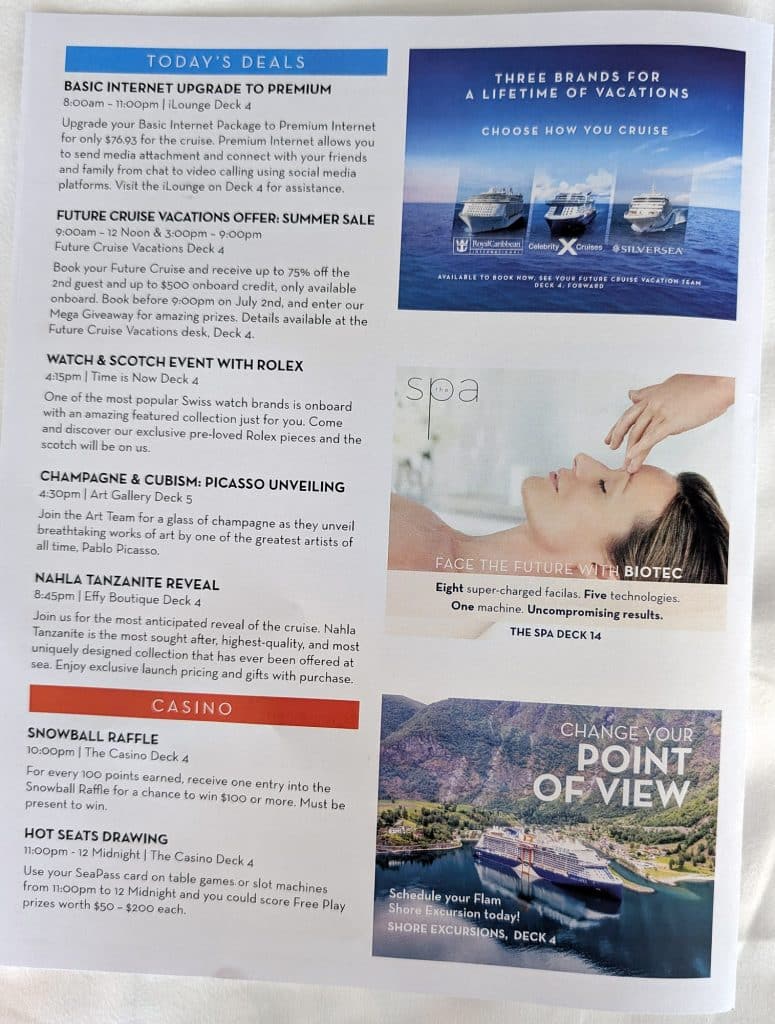 celebrity apex norwegian fjord cruise day 1 celebrity today page 4