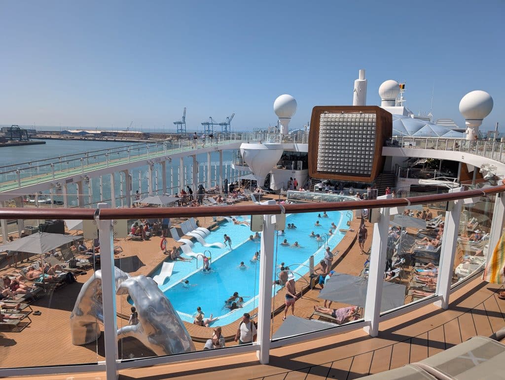 resort pool on celebrity apex