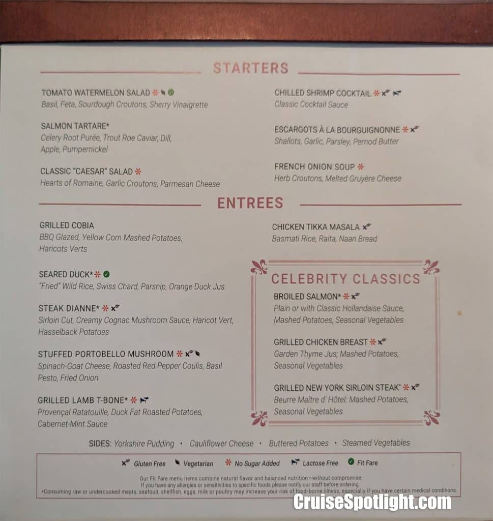 normandie restaurant menu day 3 page 2