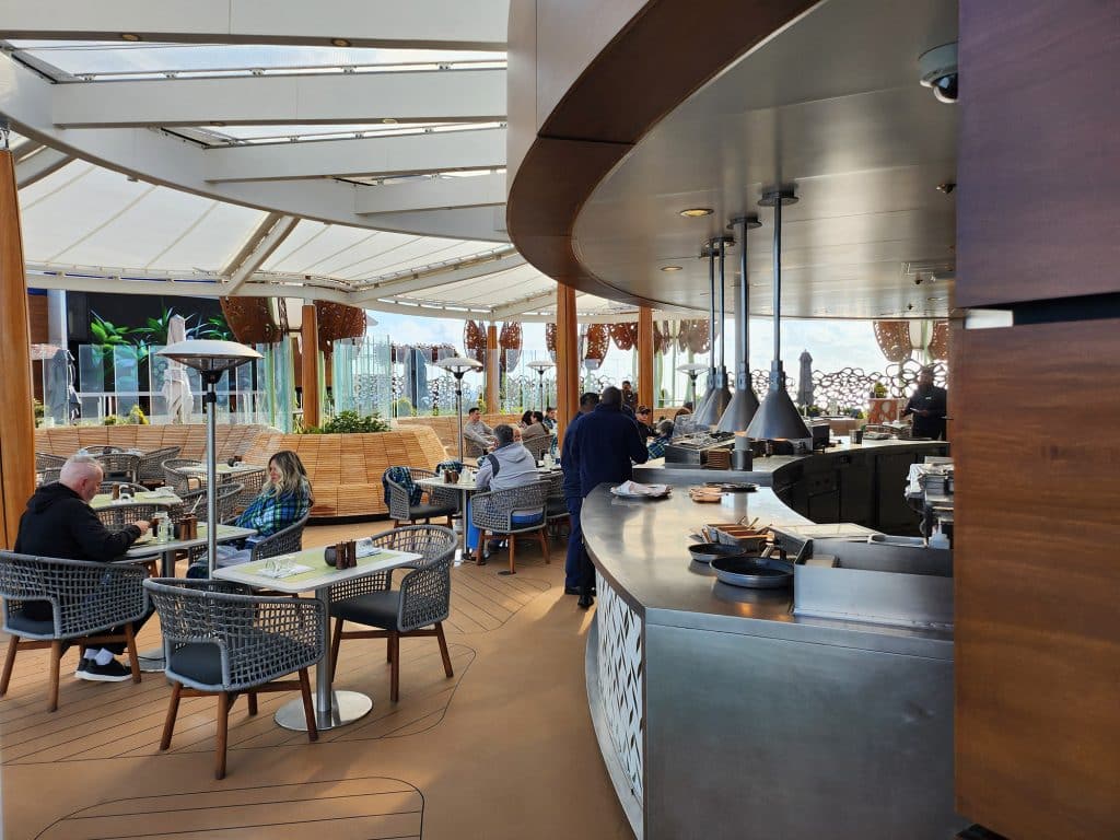 rooftop grill seating