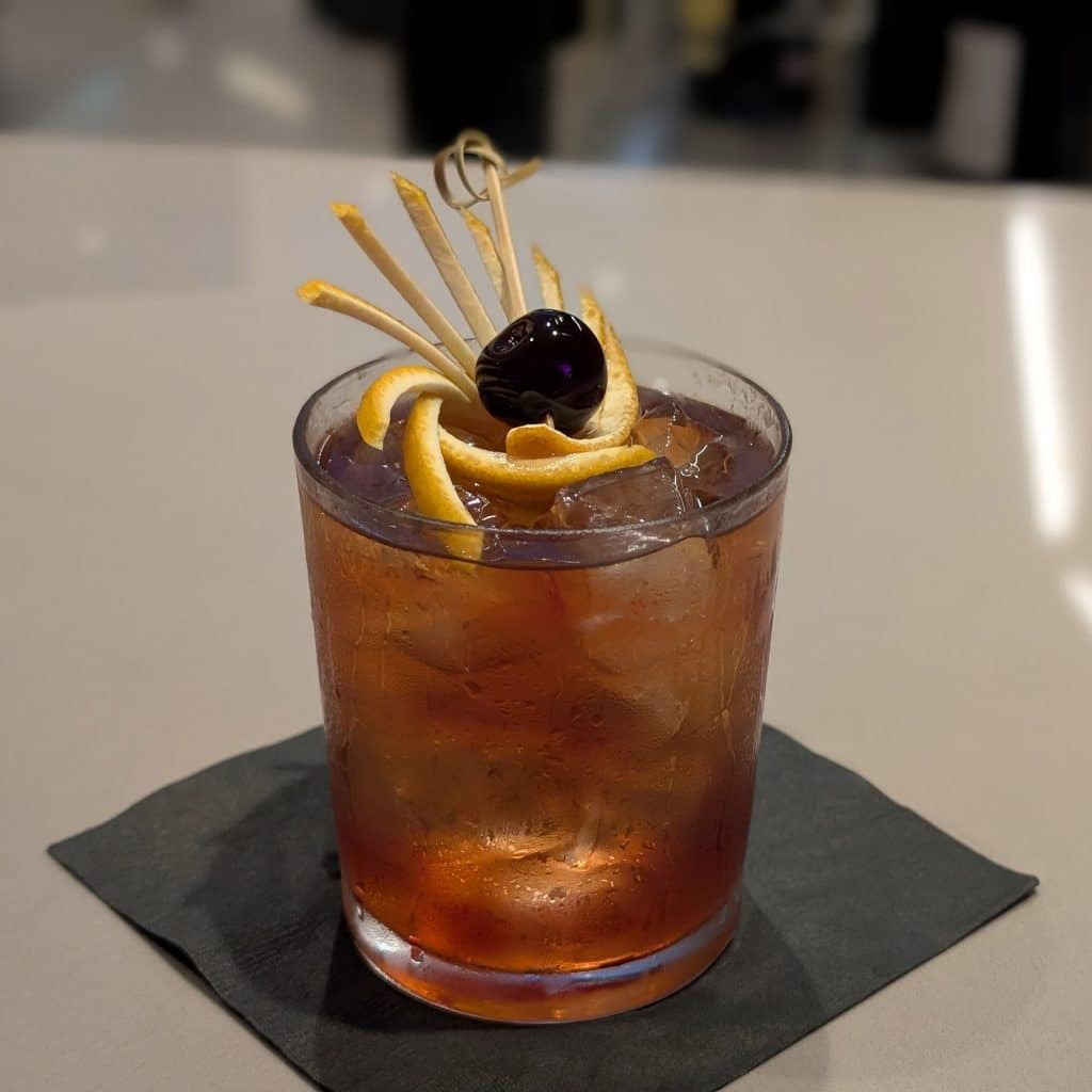 old fashioned at craft social bar