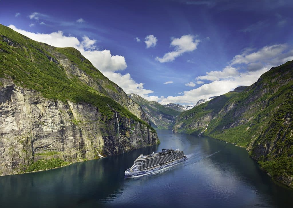 norwegian prima Geiranger Fjord Norway