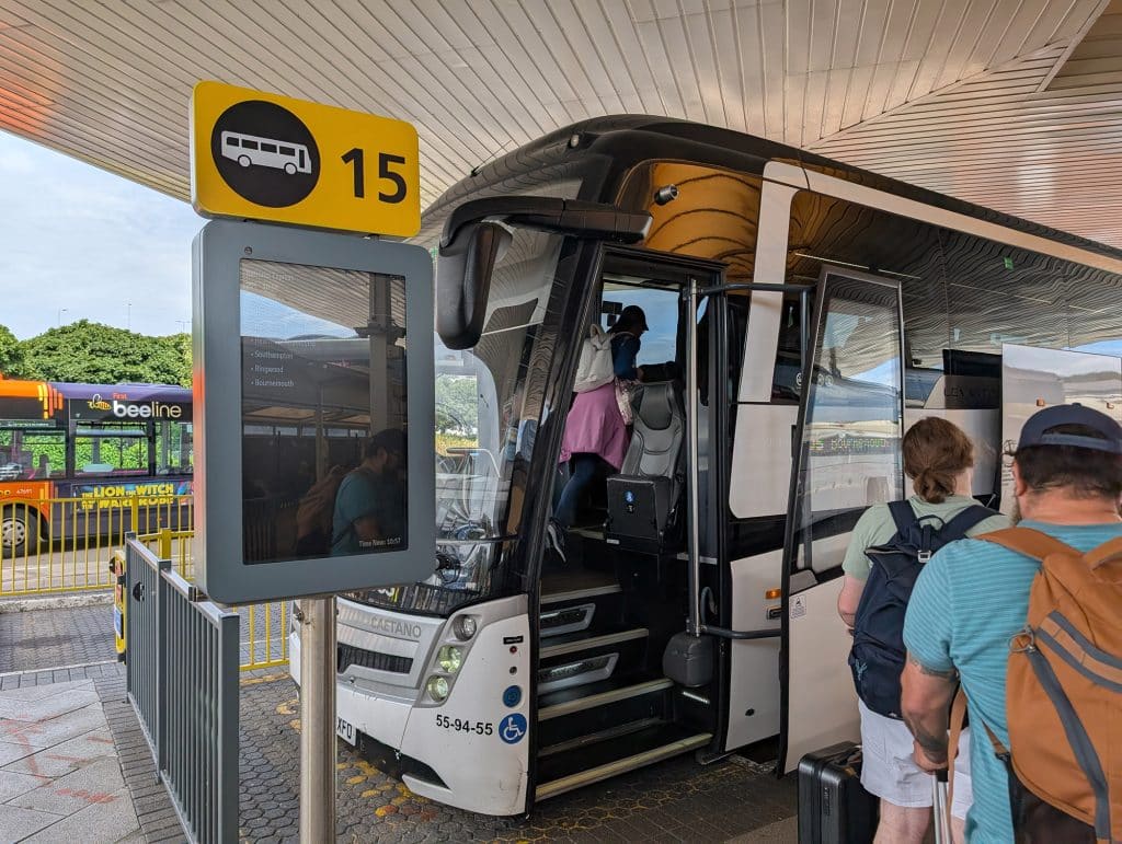 national express bus at heathrow