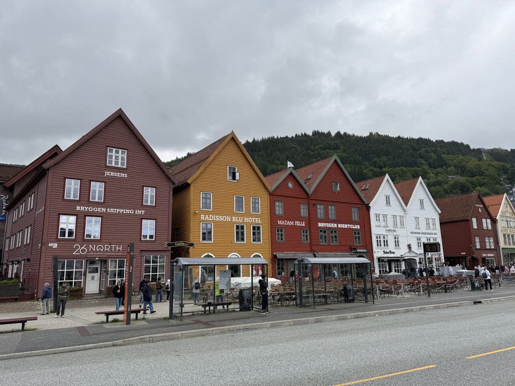 wooden houses in brygeen bergen