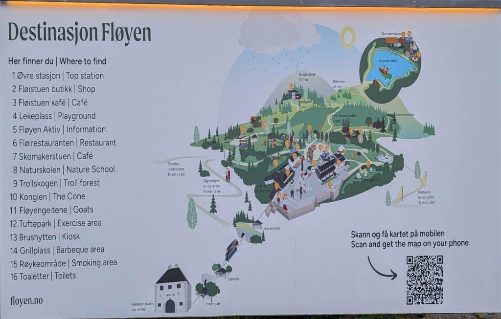 floyen facility map in bergen