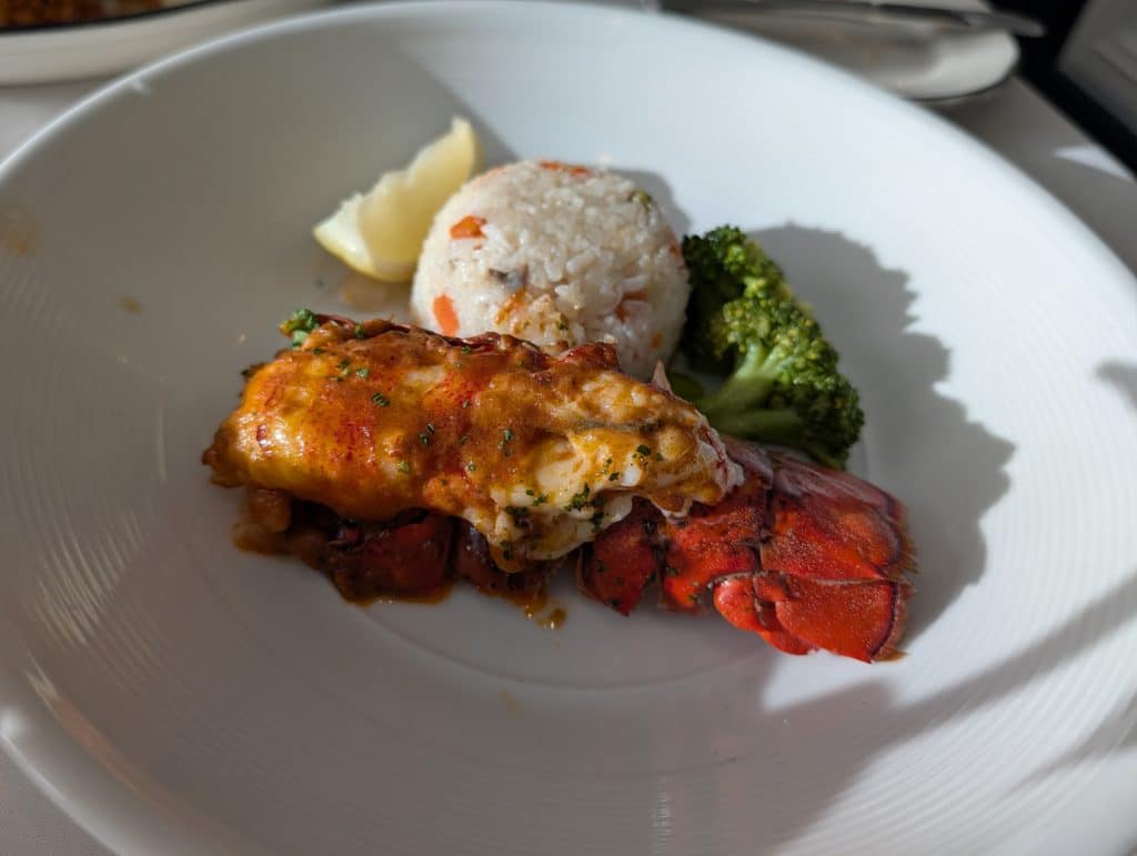lobster tail on cruise ship