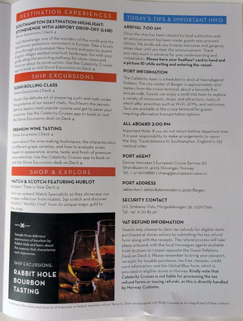 celebrity apex cruise today day 6 bergen page 3