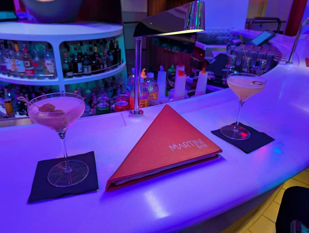 martini at the martini bar